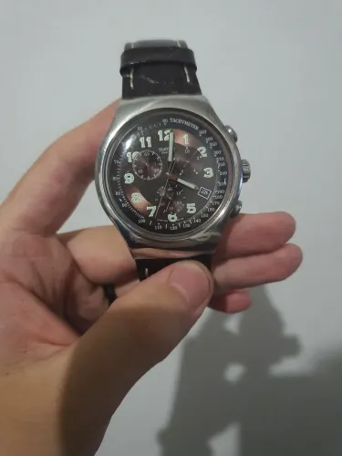 Relogio Swatch pulseira de couro 