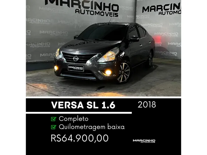 Nissan Versa SL 1.6 16V Flex Fuel 4P Mec. 2018