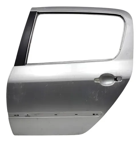 Porta Traseira Esquerda Peugeot 207 2001 2014 Prata W 461