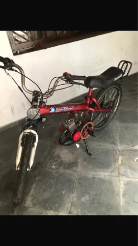 Mobilete / Bikelete Motorizada 75cc - Vermelha - Revisada