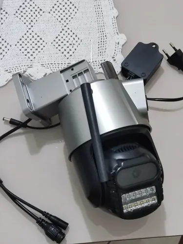Câmera de Segurança Dupla Wifi IP 360 ICSEE Giroflex externa interna
