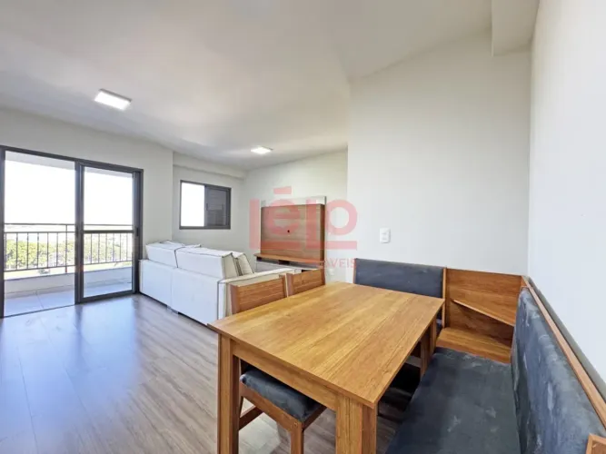 Apartamento semimobiliado - Sacada com churrasqueira