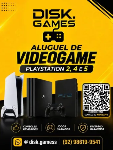 Aluguel de PS5, Aluguel de PS4, Aluguel de ps2