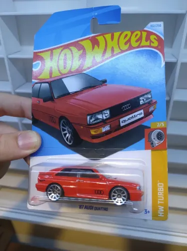 Hotwheels 87 Audi Quatro Vermelho HW Turbo 1:64 Novo Hot Wheels