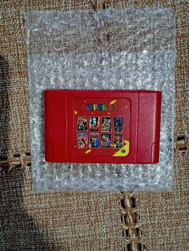 CARTUCHO EVERDRIVE NINTENDO 64 COM JOGOS DE NINTENDO 64, SUPER NINTENDO E NINTENDINHO