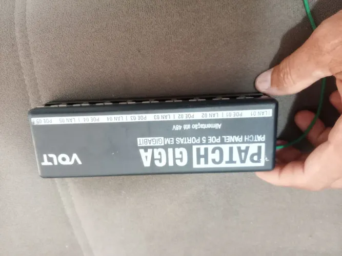 Patch Panel PoE 5 Portas Gigabit Volt - Alimentação até 48V (Usado)