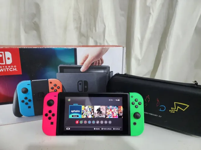 Nintendo switch v2 desbloqueado 128 gb
