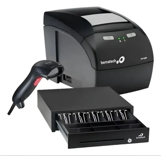 Kit Automacao Benmatech 1 Impressora, 1 Gaveta E Leitor Flash