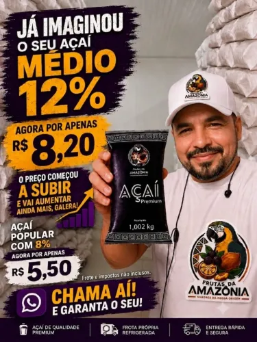 Sócio Distribuidora de açaí 