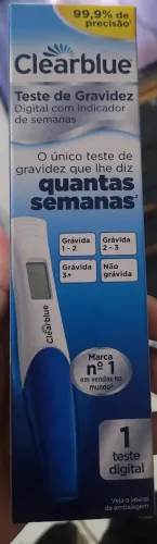 Teste de gravidez clear blue