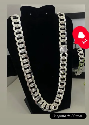 prata grossa masculina com marcação 925