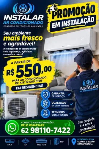 Instalação de ar-condicionado
