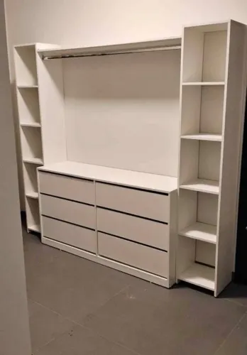 CLOSET CM 6 GAVETAS/CABIDEIRO MDF NOVO 