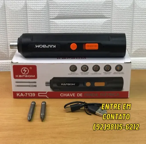 CHAVE DE FENDA ELÉTRICA KA-7139 KAPBOM