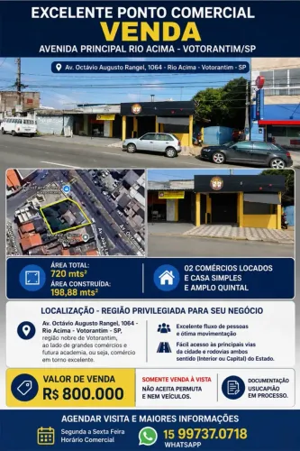 EXCELENTE PONTO COMERCIAL  VENDA - Votorantim - SP