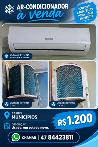 Ar condicionado split Agratto 9000 Btu 
