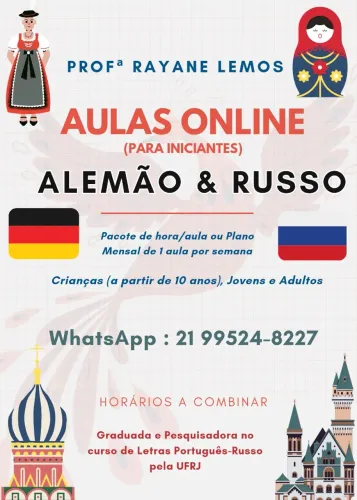 Aula online Russo e Alemão