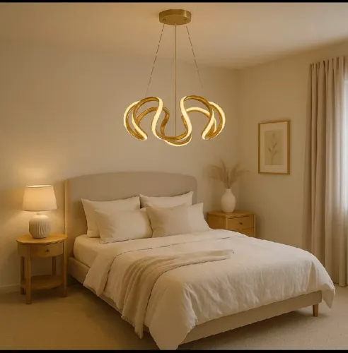 Lustre com controle remoto Led infinito premium