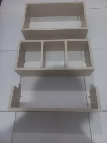 Kit nicho decorativo mdf novo