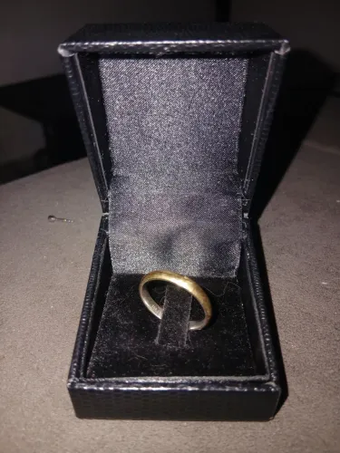 Aliança romance vivara 750/925 ouro e prata.