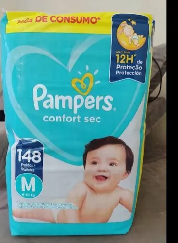 Vendo pacote de Fraldas Pampers tamanho M