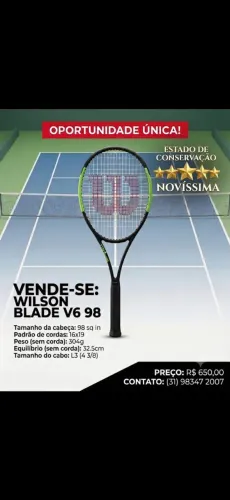 RAQUETE DE TÊNIS WILSON BLADE 98 L3
