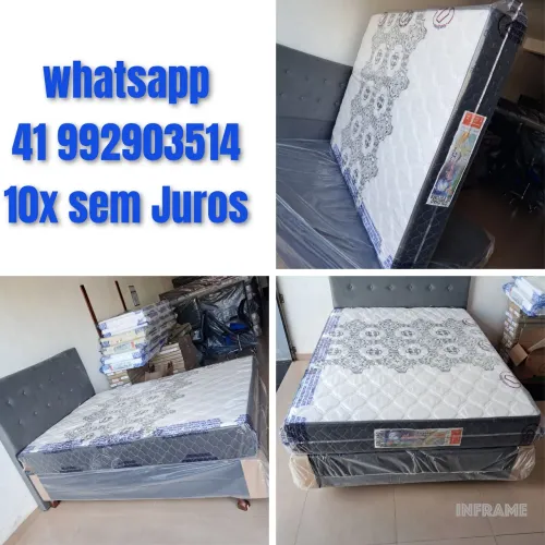 Cama box casal d65 novo # 10x sem juros