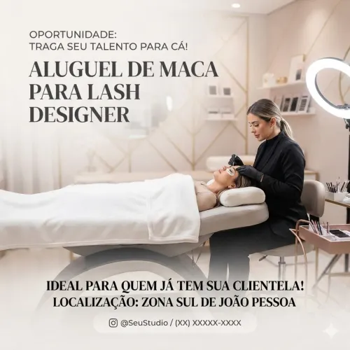 Aluguel maca para lash/desing de sobrancelha