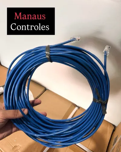 Cabo de Rede Internet 30 Metros Pro Eletrônic 1000 MBps Azul 