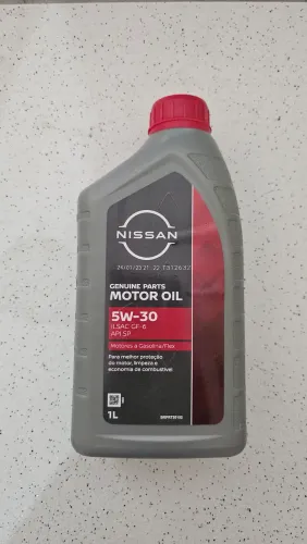 óleo 5w30 Nissan lacrado flex
