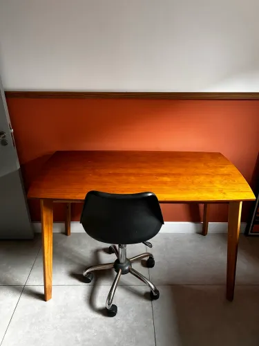 Mesa de Madeira Escritório / Escrivaninha 115cm