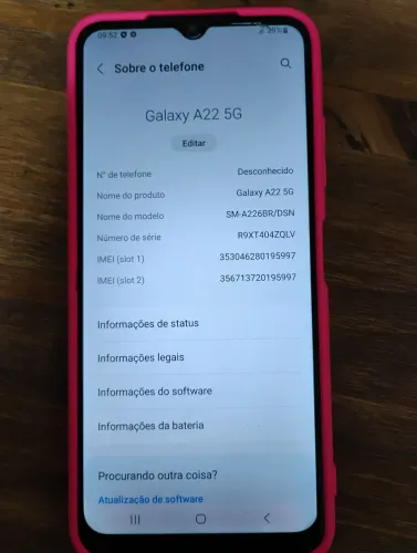 Smartphone Galaxy A22 5G