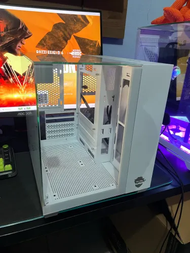 GABINETE M-ATX NINJA CLEAR AQUÁRIO BRANCO