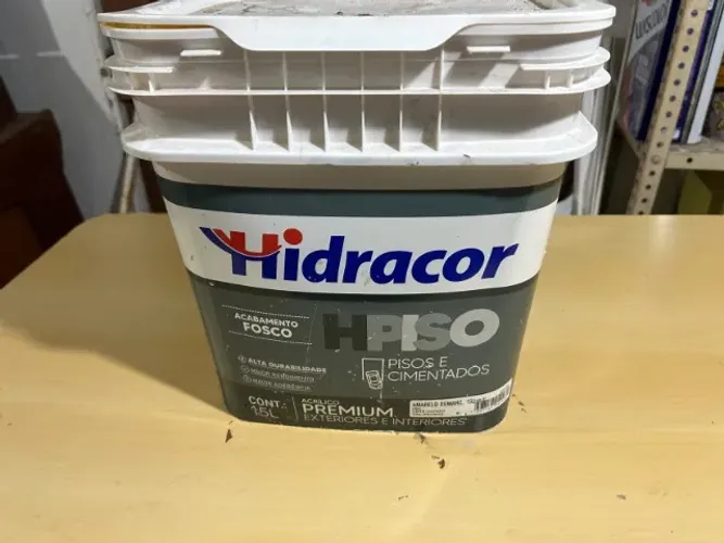 Tinta HPiso Amarelo Demarcação 15L Hidracor