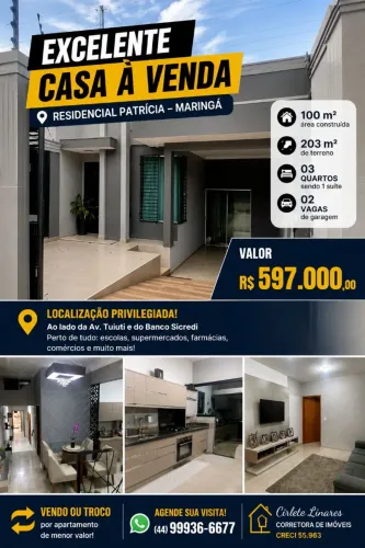 Vendo excelente casa ou troco apartamento menor valor