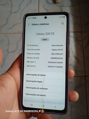 S20 Fe 128gb trincado
