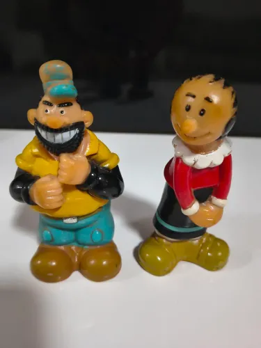 Bonecos Brutus e Olívia Vinil Anos 80