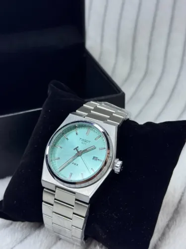 T.I.S.S.O.T PRX POWERMATIC80 - FUNDO TIFFANY - LINHA PREMIUM. 
