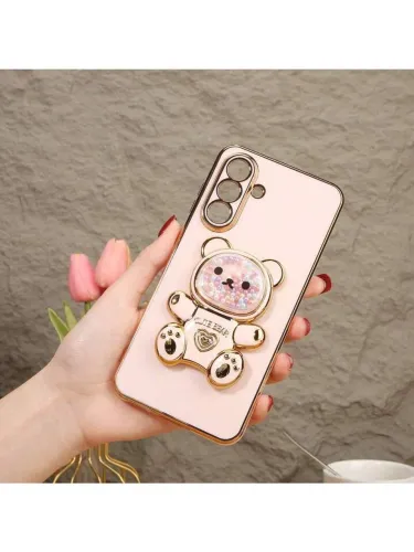 Capinha de celular de ursinho a56 rosa