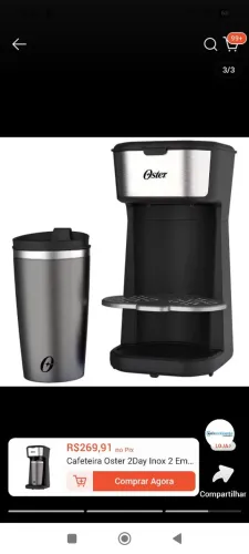 Cafeteira nova da oster