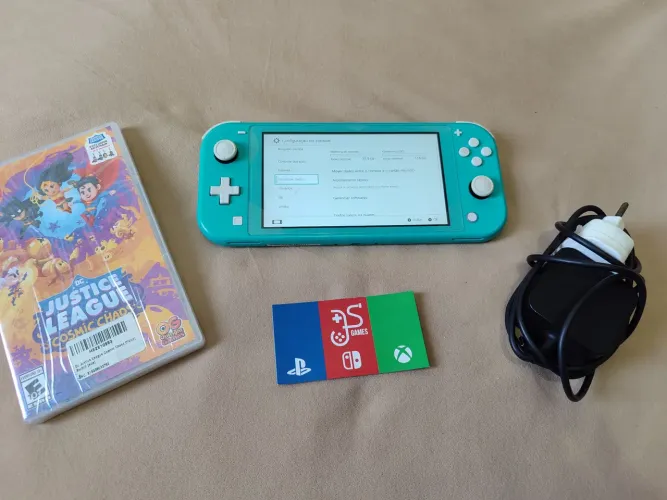 Nintendo switch lite 128 gigas mais jogo película aplicada 