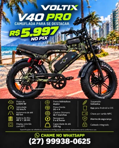 V40 PRO CAMUFLADA | OKM 2026 R$ 5.997 NO PIX!