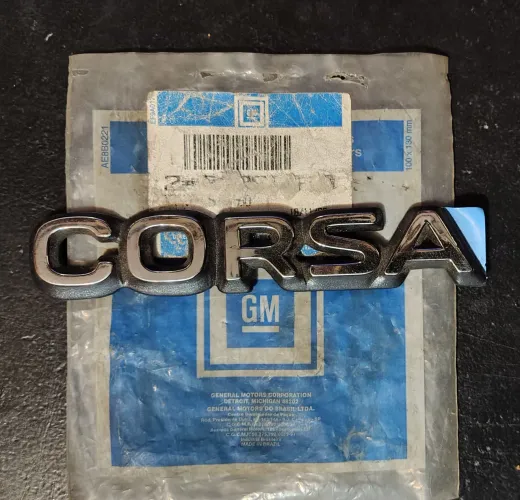 Emblema CORSA p/ GSI GLS Wind original Chevrolet GM
