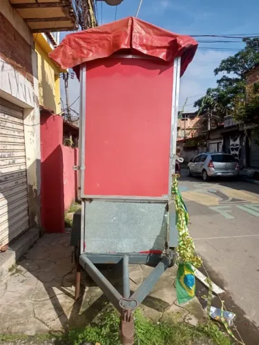 Carrocinha de lanche com engate