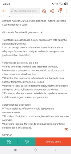 Carrinho Auxiliar Novo