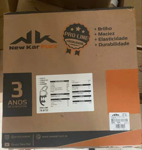 Borracha para porta de FORD KA 2014 a 2017