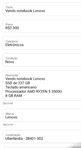 Not book semi novo