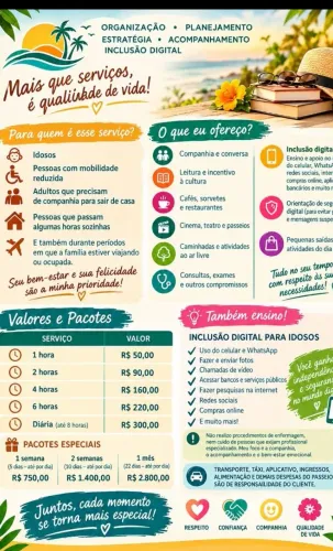 Acompanhante de Idosos - Companhia, Carinho e Cuidados