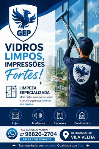 Limpeza Especializada de Vidros 
