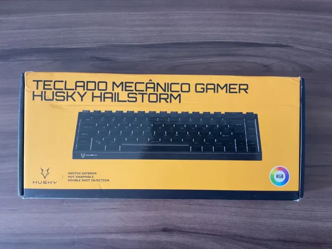 Teclado Mecânico Husky Hailstorm na Caixa